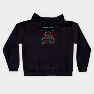 Fighter Jet In Thrust, We Trust P32 Kids Hoodie